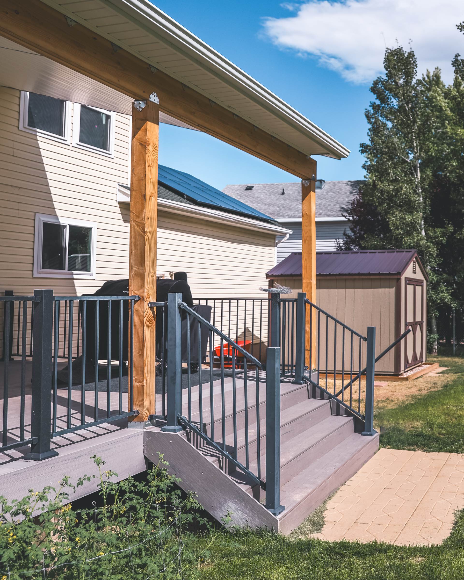 Custom front porch and stairs