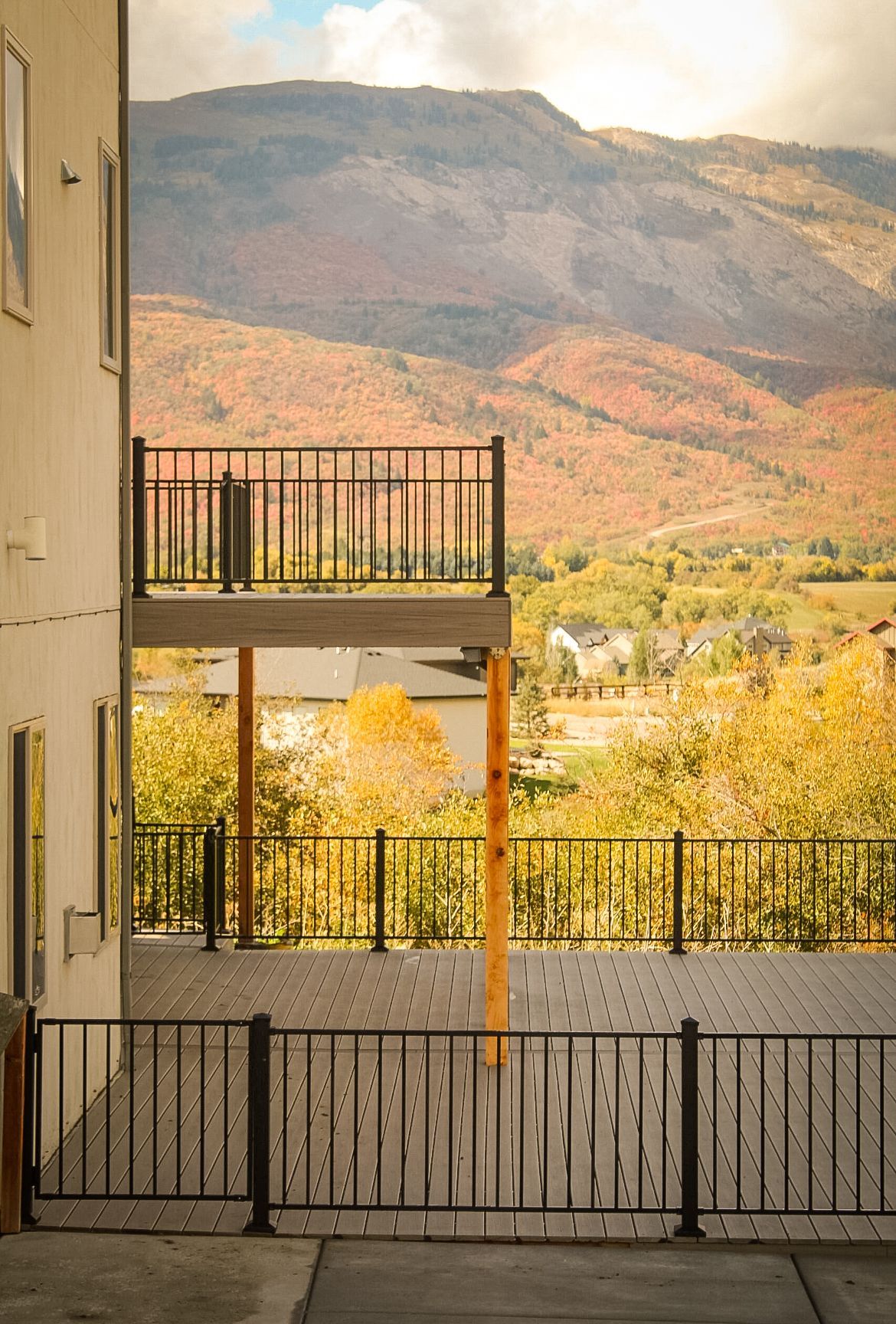 Mountain-view balcony