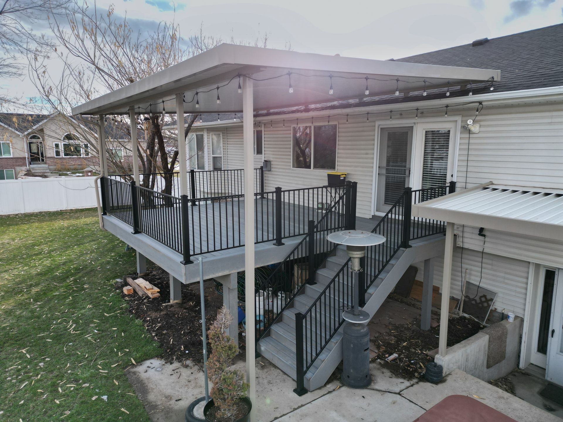 Deck and canopy